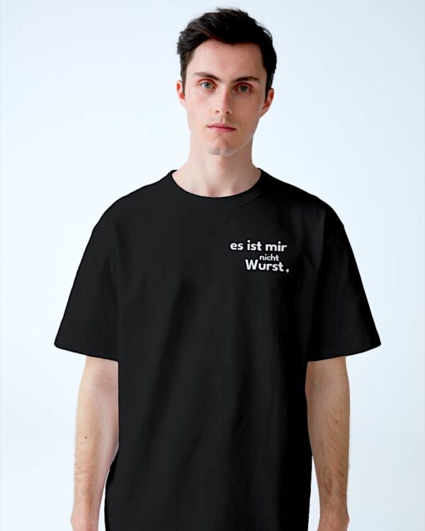 mir nicht wurst blk white male with black t-shirt