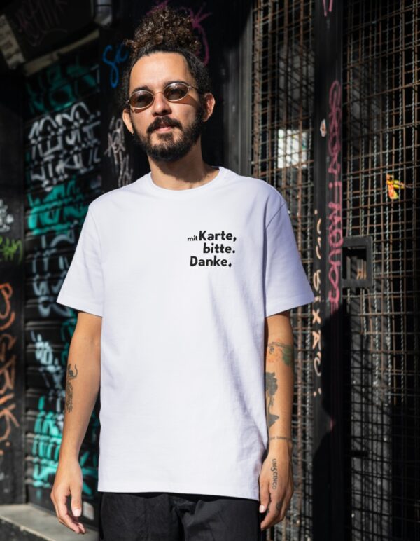 mit karte wht Unisex T-shirt "Mit Karte..."